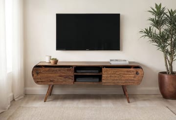 Coreri TV-bänk 160 cm - Mörkbrun - Möbler - Vardagsrum - Tv-möbler & mediamöbler - Tv-bänkar