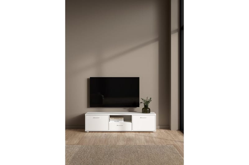 Cristian Tv-bänk 147 cm - Vit - Möbler - Vardagsrum - Tv-möbler & mediamöbler - Tv-bänkar
