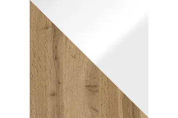 Cuguen Tv-skåp 140 cm Vit LED - Vit/Natur - Möbler - Vardagsrum - Tv-möbler & mediamöbler - Tv-bänkar