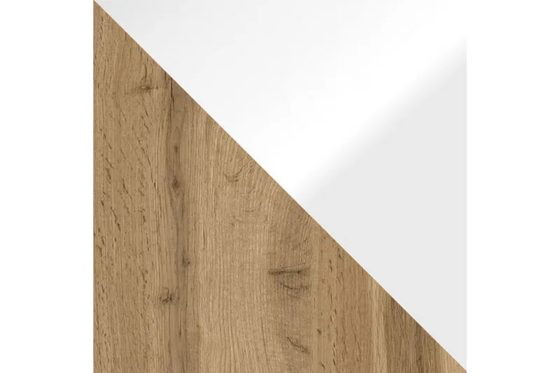 Cuguen Tv-skåp 140 cm Vit LED - Vit/Natur - Möbler - Vardagsrum - Tv-möbler & mediamöbler - Tv-bänkar