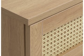Cyndy Golvstående TV Bänk 120 cm med Förvaring i Ljust Trä - Beige - Möbler - Vardagsrum - Tv-möbler & mediamöbler - Tv-bänkar