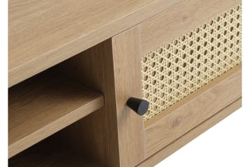 Cyndy Golvstående TV Bänk 120 cm med Förvaring i Ljust Trä - Beige - Möbler - Vardagsrum - Tv-möbler & mediamöbler - Tv-bänkar
