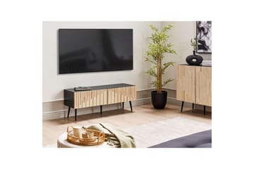 Dalcross Rektangulär TV-bänk med Förvaring i Trä med Metallben - Beige - Möbler - Vardagsrum - Tv-möbler & mediamöbler - Tv-bänkar