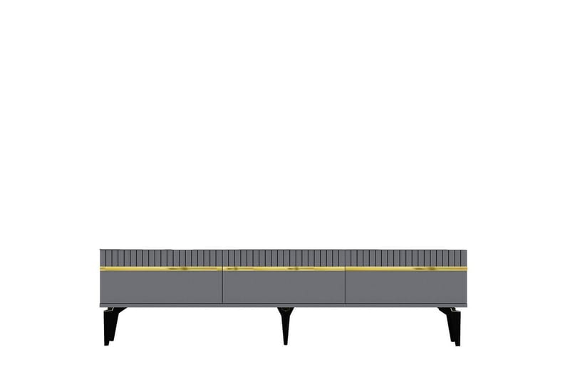 Defneia Tv-bänk 180 cm - Guld/Antracit - Möbler - Vardagsrum - Tv-möbler & mediamöbler - Tv-bänkar