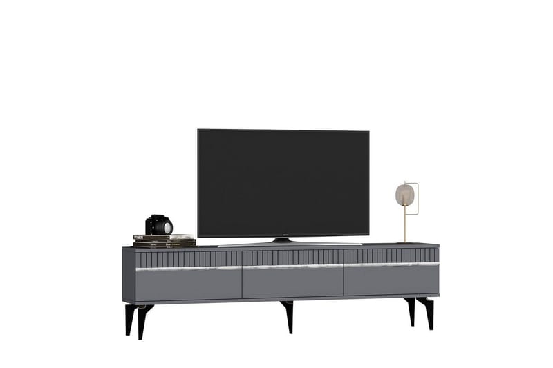 Defneia Tv-bänk 180 cm - Silver/Antracit - Möbler - Vardagsrum - Tv-möbler & mediamöbler - Tv-bänkar