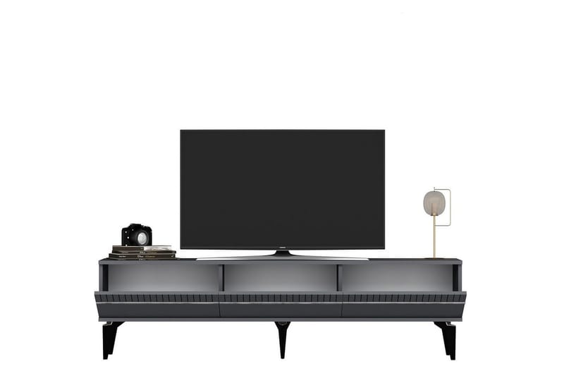 Defneia Tv-bänk 180 cm - Silver/Antracit - Möbler - Vardagsrum - Tv-möbler & mediamöbler - Tv-bänkar
