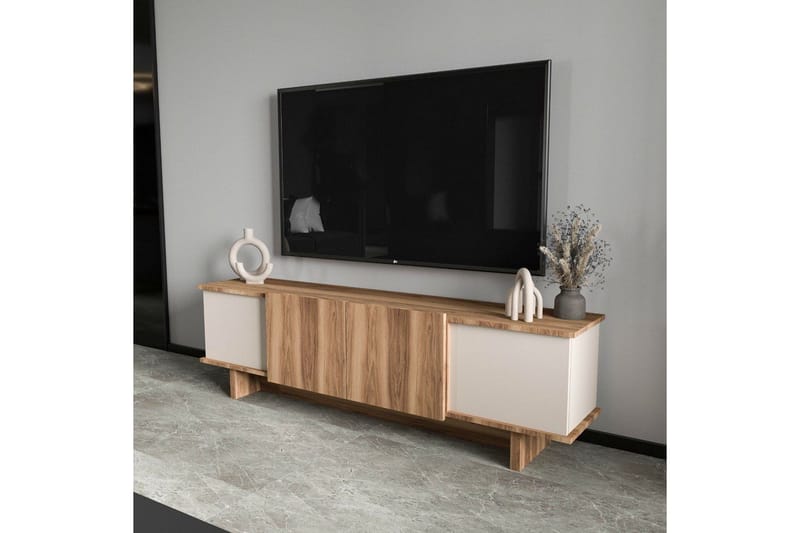 Diannare Tv-bänk 180 cm - Beige/Mediumfärgat trä - Möbler - Vardagsrum - Tv-möbler & mediamöbler - Tv-bänkar