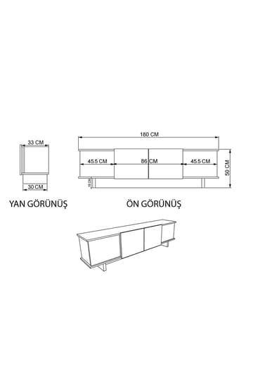 Diannare Tv-Bänk 180 cm - Möbler - Vardagsrum - Tv-möbler & mediamöbler - Tv-bänkar