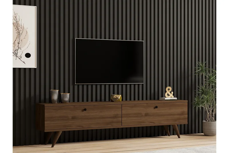 Djarhint Tv-bänk 160 cm - Valnöt - Möbler - Vardagsrum - Tv-möbler & mediamöbler - Tv-bänkar