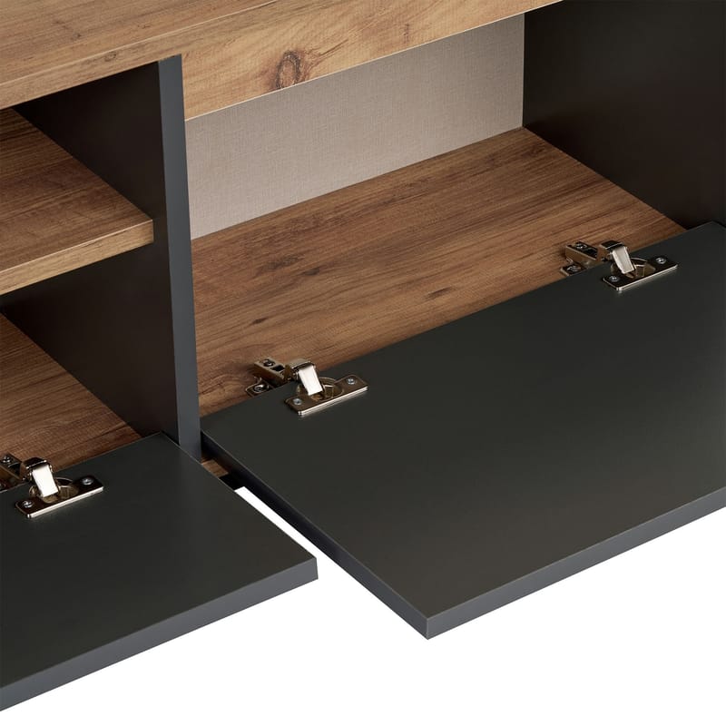 Domar Tv-bänk 160 cm - Antracit/Atlantic pine - Möbler - Vardagsrum - Tv-möbler & mediamöbler - Tv-bänkar