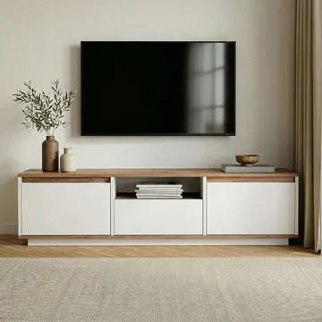 Domar Tv-bänk 160 cm - Atlantic pine, vit - Möbler - Vardagsrum - Tv-möbler & mediamöbler - Tv-bänkar