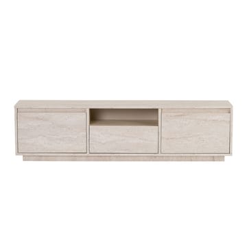 Domar TV-bänk 160 cm med Förvaring och Travertinutseende - Beige - Möbler - Vardagsrum - Tv-möbler & mediamöbler - Tv-bänkar