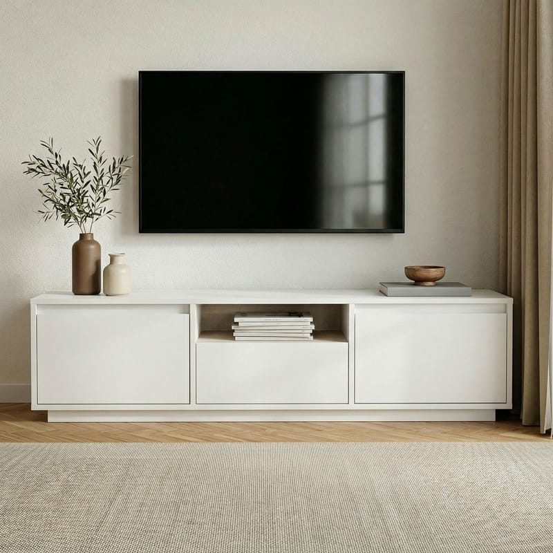 Domar Tv-bänk 160 cm - Naturligt vit - Möbler - Vardagsrum - Tv-möbler & mediamöbler - Tv-bänkar