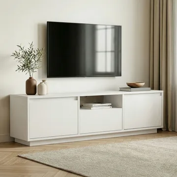 Domar Tv-bänk 160 cm - Naturligt vit - Möbler - Vardagsrum - Tv-möbler & mediamöbler - Tv-bänkar