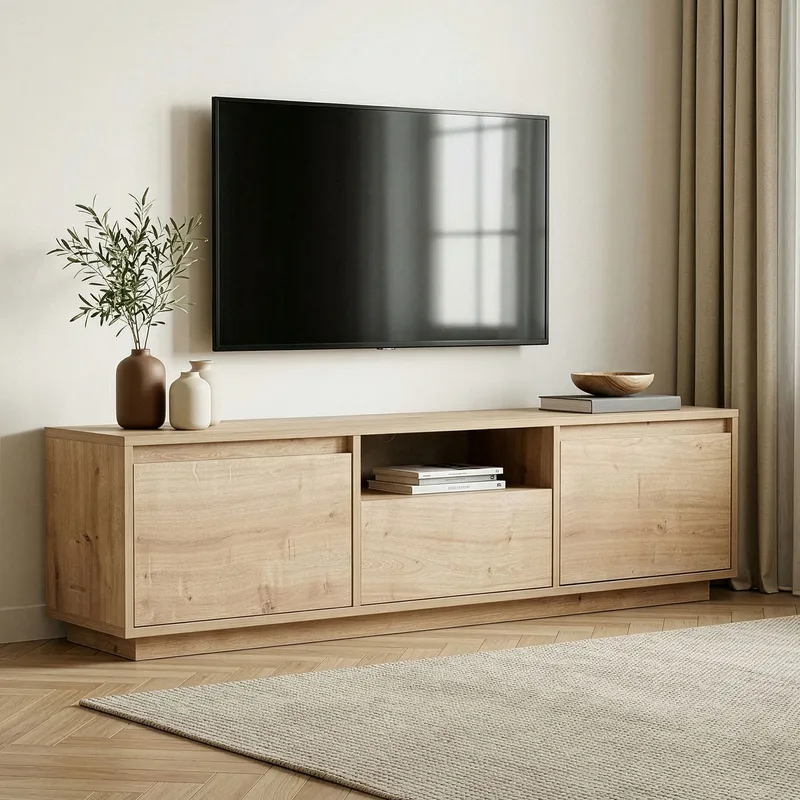 Domar Tv-bänk 160 cm - Sapphire oak - Möbler - Vardagsrum - Tv-möbler & mediamöbler - Tv-bänkar
