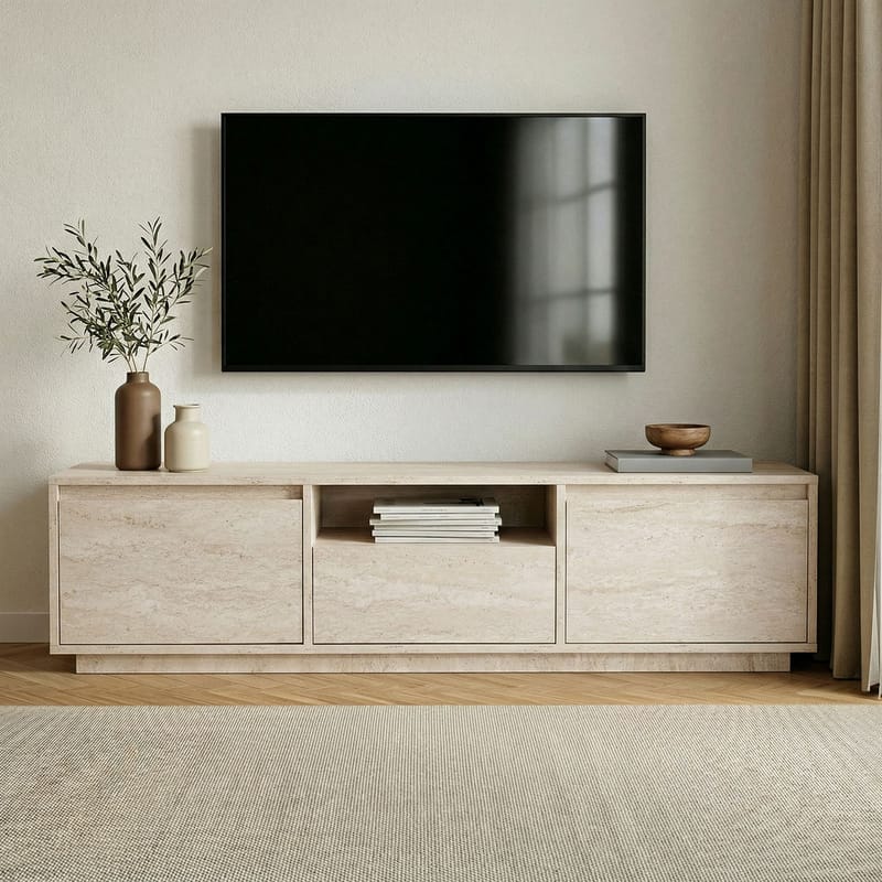 Domar Tv-bänk 160 cm - Travertin - Möbler - Vardagsrum - Tv-möbler & mediamöbler - Tv-bänkar