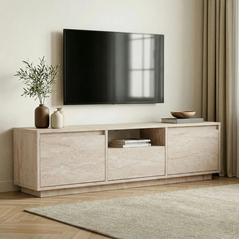 Domar Tv-bänk 160 cm - Travertin - Möbler - Vardagsrum - Tv-möbler & mediamöbler - Tv-bänkar