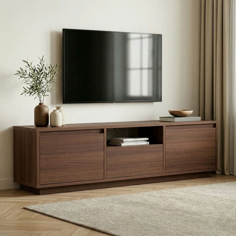 Domar Tv-bänk 160 cm - Valnöt - Möbler - Vardagsrum - Tv-möbler & mediamöbler - Tv-bänkar
