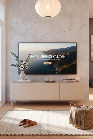 Dorel TV-bänk 150x47,3x36,8 cm - Sand - Möbler - Vardagsrum - Tv-möbler & mediamöbler - Tv-bänkar