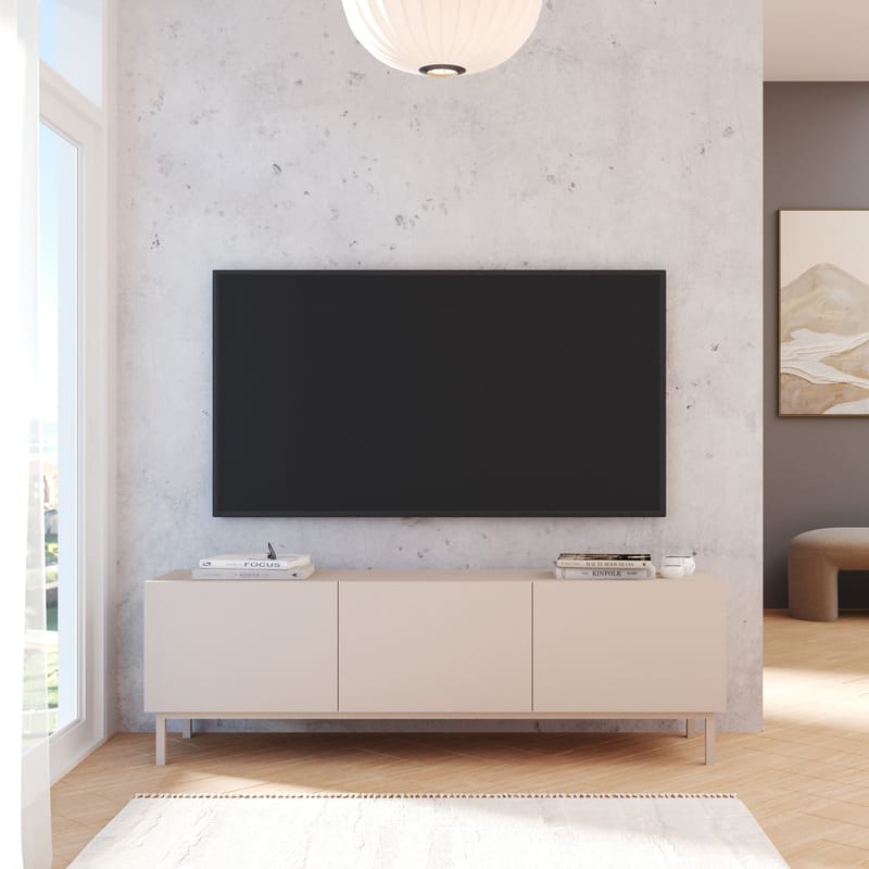 Dorel TV-bänk 150x47,3x36,8 cm - Sand - Möbler - Vardagsrum - Tv-möbler & mediamöbler - Tv-bänkar