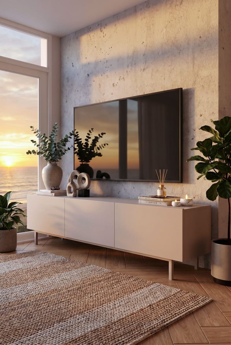 Dorel TV-bänk 180x47,3x36,8 cm - Sand - Möbler - Vardagsrum - Tv-möbler & mediamöbler - Tv-bänkar