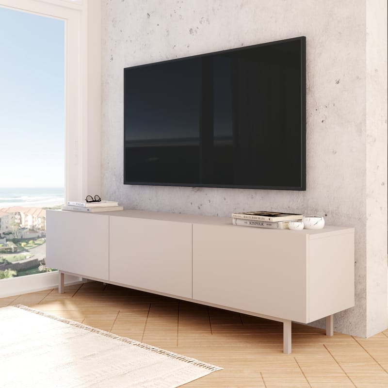 Dorel TV-bänk 180x47,3x36,8 cm - Sand - Möbler - Vardagsrum - Tv-möbler & mediamöbler - Tv-bänkar