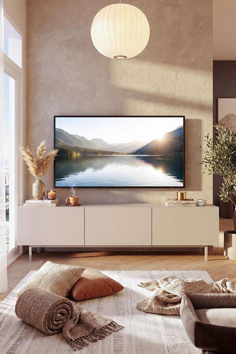 Dorel TV-bänk 180x47,3x36,8 cm - Sand - Möbler - Vardagsrum - Tv-möbler & mediamöbler - Tv-bänkar