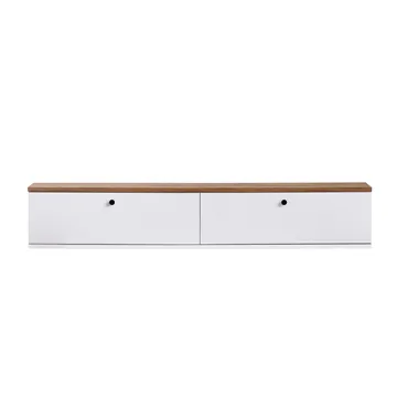 Dovren TV-bänk 140x25x25 cm - Atlantic Pine och vit - Möbler - Vardagsrum - Tv-möbler & mediamöbler - Tv-hylla
