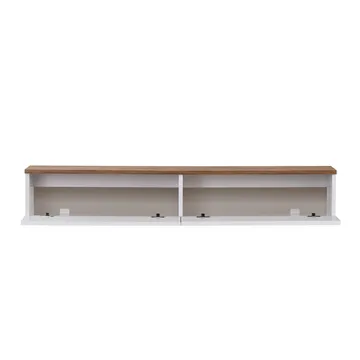 Dovren TV-bänk 140x25x25 cm - Atlantic Pine och vit - Möbler - Vardagsrum - Tv-möbler & mediamöbler - Tv-hylla