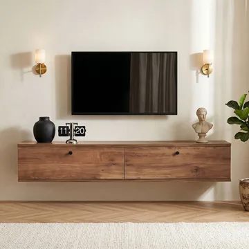 Dovren TV-bänk 140x25x25 cm - Atlantic Pine - Möbler - Vardagsrum - Tv-möbler & mediamöbler - Tv-hylla