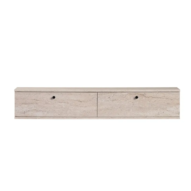 Dovren TV-bänk 140x25x25 cm - Travertin - Möbler - Vardagsrum - Tv-möbler & mediamöbler - Tv-hylla
