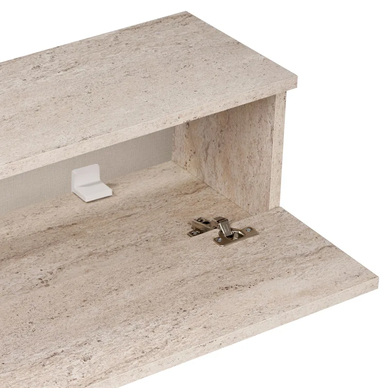 Dovren TV-bänk 140x25x25 cm - Travertin - Möbler - Vardagsrum - Tv-möbler & mediamöbler - Tv-hylla