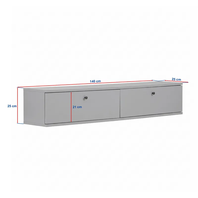Dovren TV-bänk 140x25x25 cm - Travertin - Möbler - Vardagsrum - Tv-möbler & mediamöbler - Tv-hylla