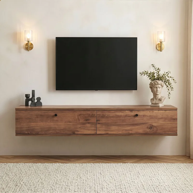 Dovren TV-bänk 160x25x25 cm - Atlantic Pine - Möbler - Vardagsrum - Tv-möbler & mediamöbler - Tv-hylla