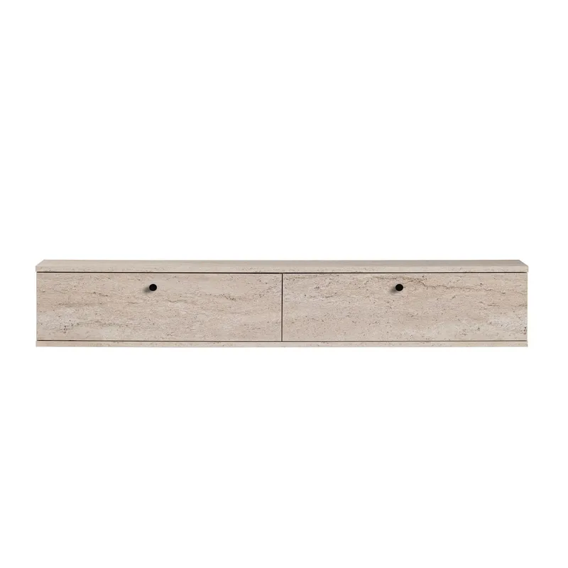 Dovren TV-bänk 160x25x25 cm - Travertin - Möbler - Vardagsrum - Tv-möbler & mediamöbler - Tv-bänkar