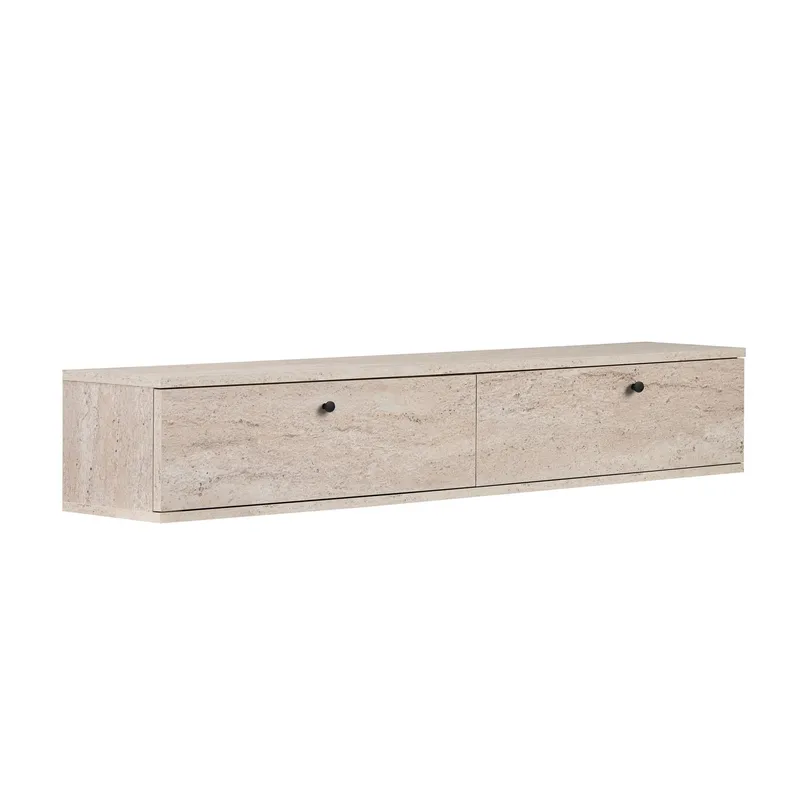 Dovren TV-bänk 160x25x25 cm - Travertin - Möbler - Vardagsrum - Tv-möbler & mediamöbler - Tv-bänkar