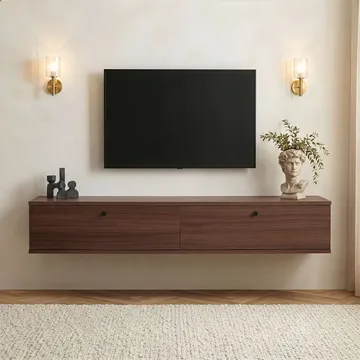 Dovren TV-bänk 160x25x25 cm - Valnöt - Möbler - Vardagsrum - Tv-möbler & mediamöbler - Tv-hylla
