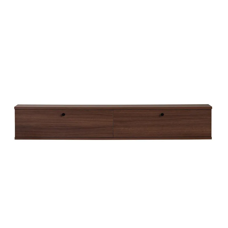 Dovren TV-bänk 160x25x25 cm - Valnöt - Möbler - Vardagsrum - Tv-möbler & mediamöbler - Tv-hylla