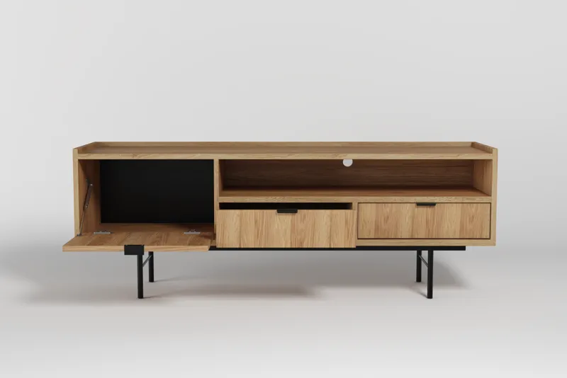 Dravo Tv-Bänk 150 cm - Naturlig hickory - Möbler - Vardagsrum - Tv-möbler & mediamöbler - Tv-bänkar