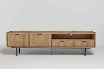 Dravo Tv-Bänk 200 cm - Naturlig hickory - Möbler - Vardagsrum - Tv-möbler & mediamöbler - Tv-bänkar