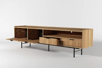 Dravo Tv-Bänk 200 cm - Naturlig hickory - Möbler - Vardagsrum - Tv-möbler & mediamöbler - Tv-bänkar