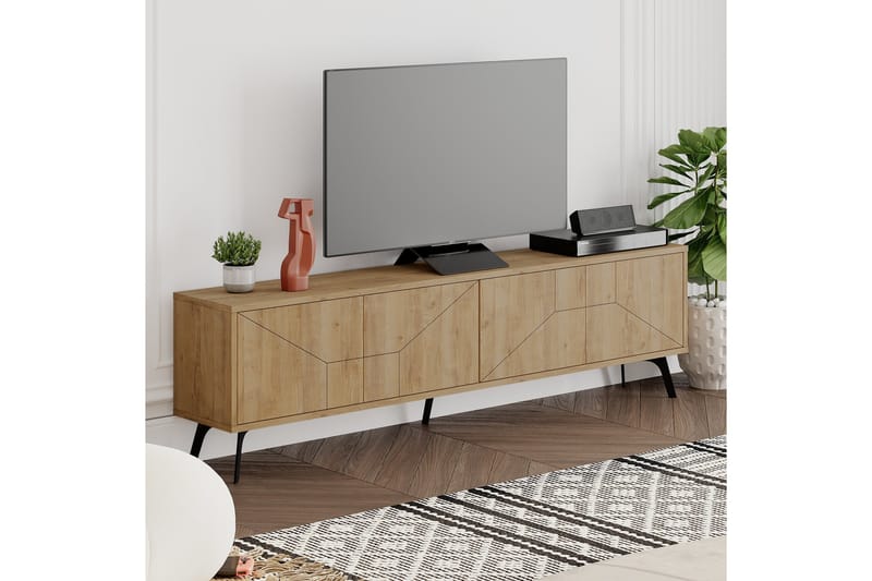 DUNE Tv-bänk 180x29,6 cm Brun - Möbler - Vardagsrum - Tv-möbler & mediamöbler - Tv-bänkar