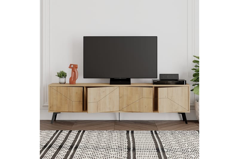 DUNE Tv-bänk 180x29,6 cm Brun - Möbler - Vardagsrum - Tv-möbler & mediamöbler - Tv-bänkar