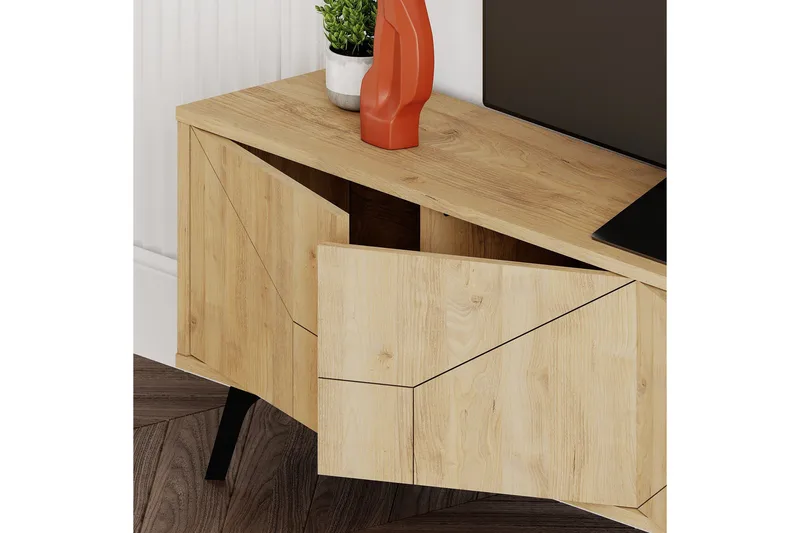 Dune Tv-bänk 180x29,6 cm Brun - Hanah Home - Möbler - Vardagsrum - Tv-möbler & mediamöbler - Tv-bänkar