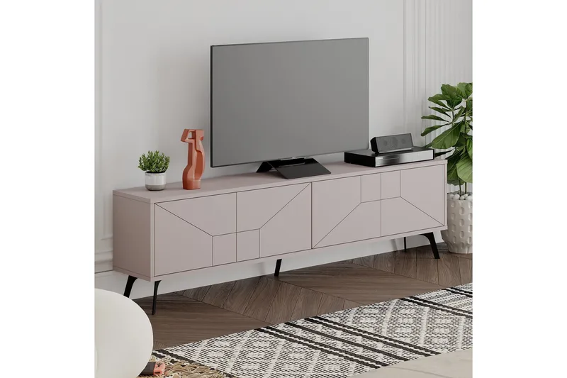 Dune Tv-bänk 180x29,6 cm Brun - Hanah Home - Möbler - Vardagsrum - Tv-möbler & mediamöbler - Tv-bänkar