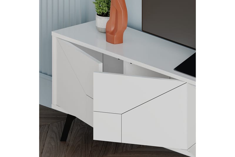 Dune Tv-bänk 180x29,6 cm Vit - Hanah Home - Möbler - Vardagsrum - Tv-möbler & mediamöbler - Tv-bänkar