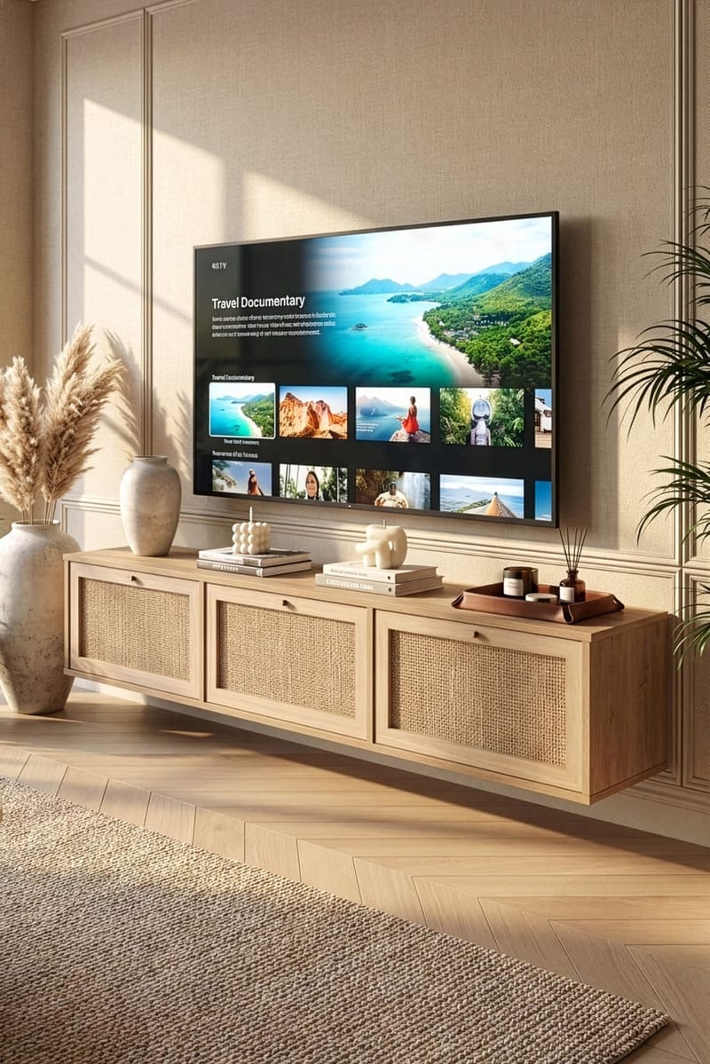 Dune TV-bänk 180x35,6x32 cm - Ek - Möbler - Vardagsrum - Tv-möbler & mediamöbler - Tv-bänkar