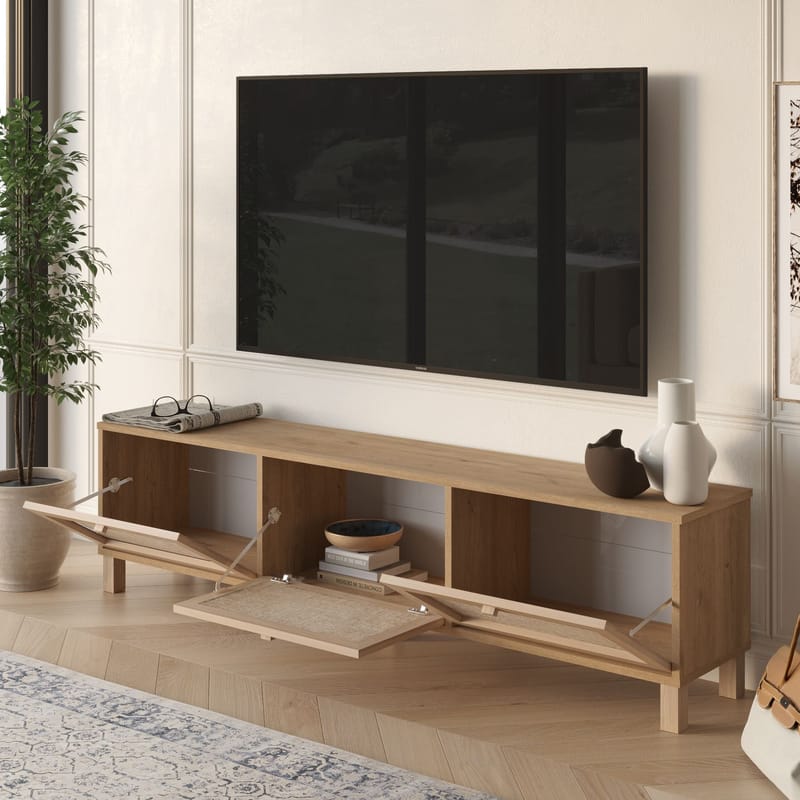 Dune TV-bänk 180x45,6x32 cm - Ek - Möbler - Vardagsrum - Tv-möbler & mediamöbler - Tv-bänkar