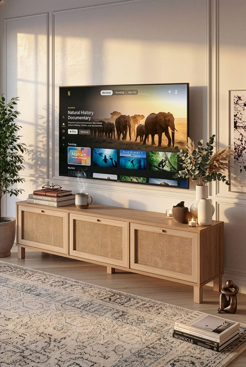 Dune TV-bänk 180x45,6x32 cm - Ek - Möbler - Vardagsrum - Tv-möbler & mediamöbler - Tv-bänkar