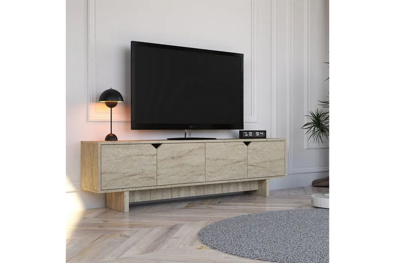 Edrion Tv-bänk 180 cm, Travertine